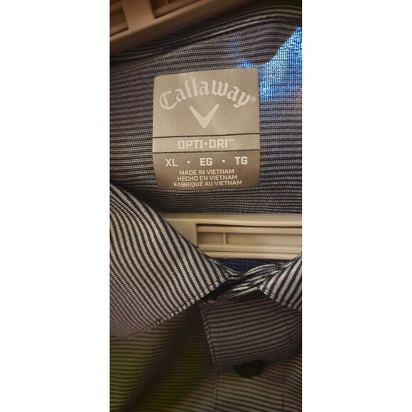 Callaway Polo Shirt Mens XL Gray  Short Sleeve Opti Dri Golf Casual New D25 - Picture 2 of 4